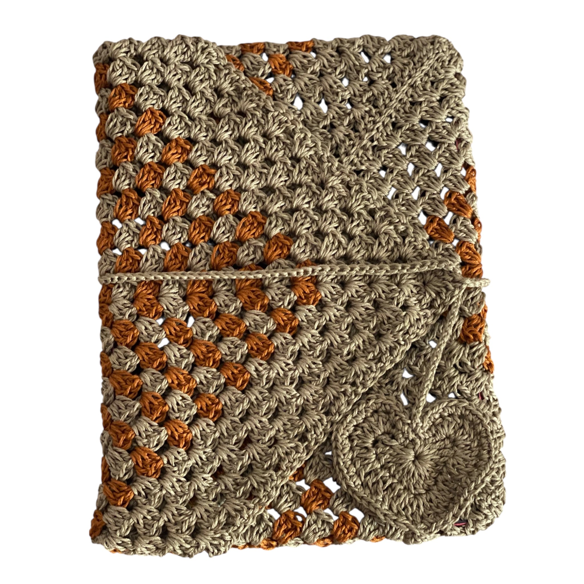 📖 Funda de crochet para libros, cuadernos o tablet
