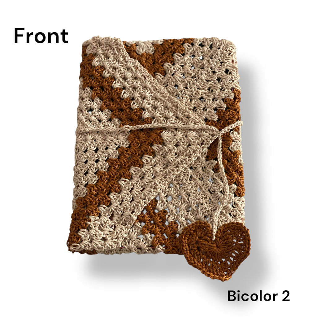 📖 Funda de crochet para libros, cuadernos o tablet
