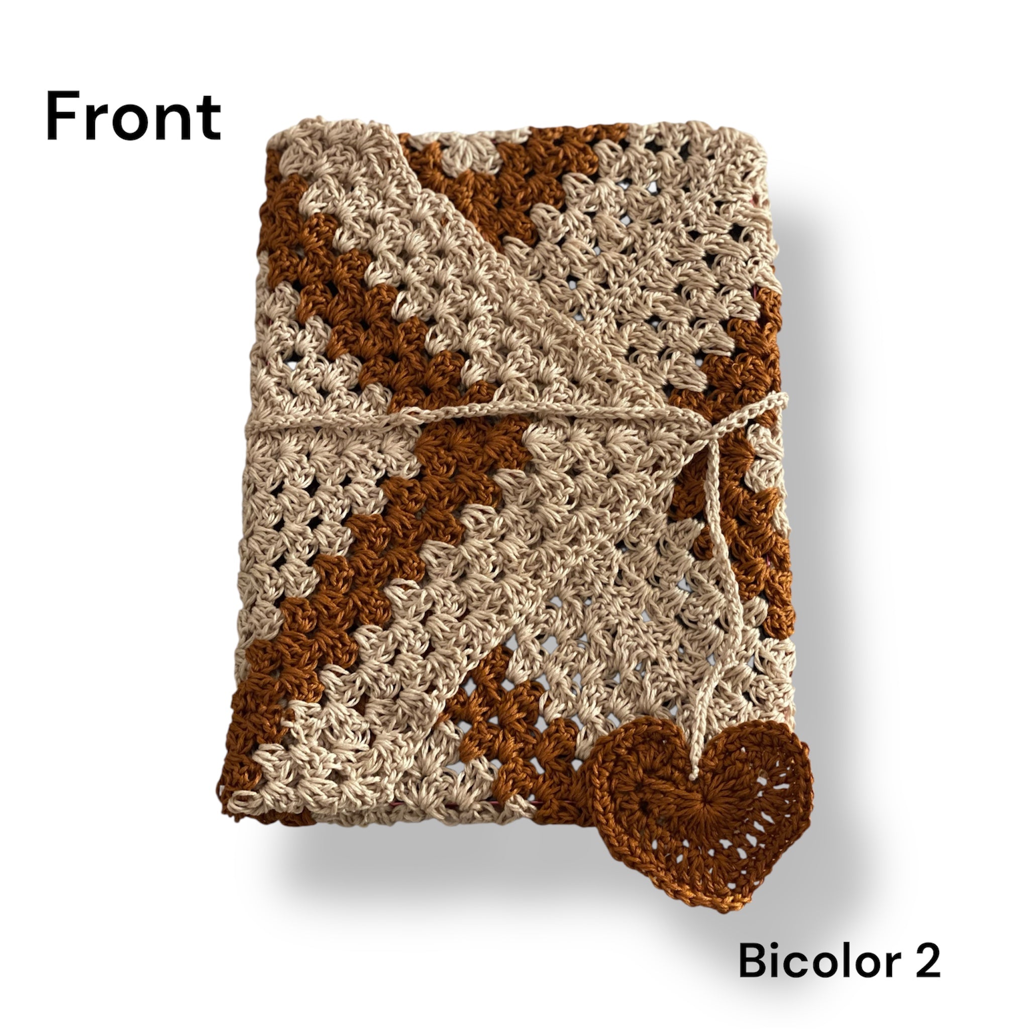 📖 Funda de crochet para libros, cuadernos o tablet