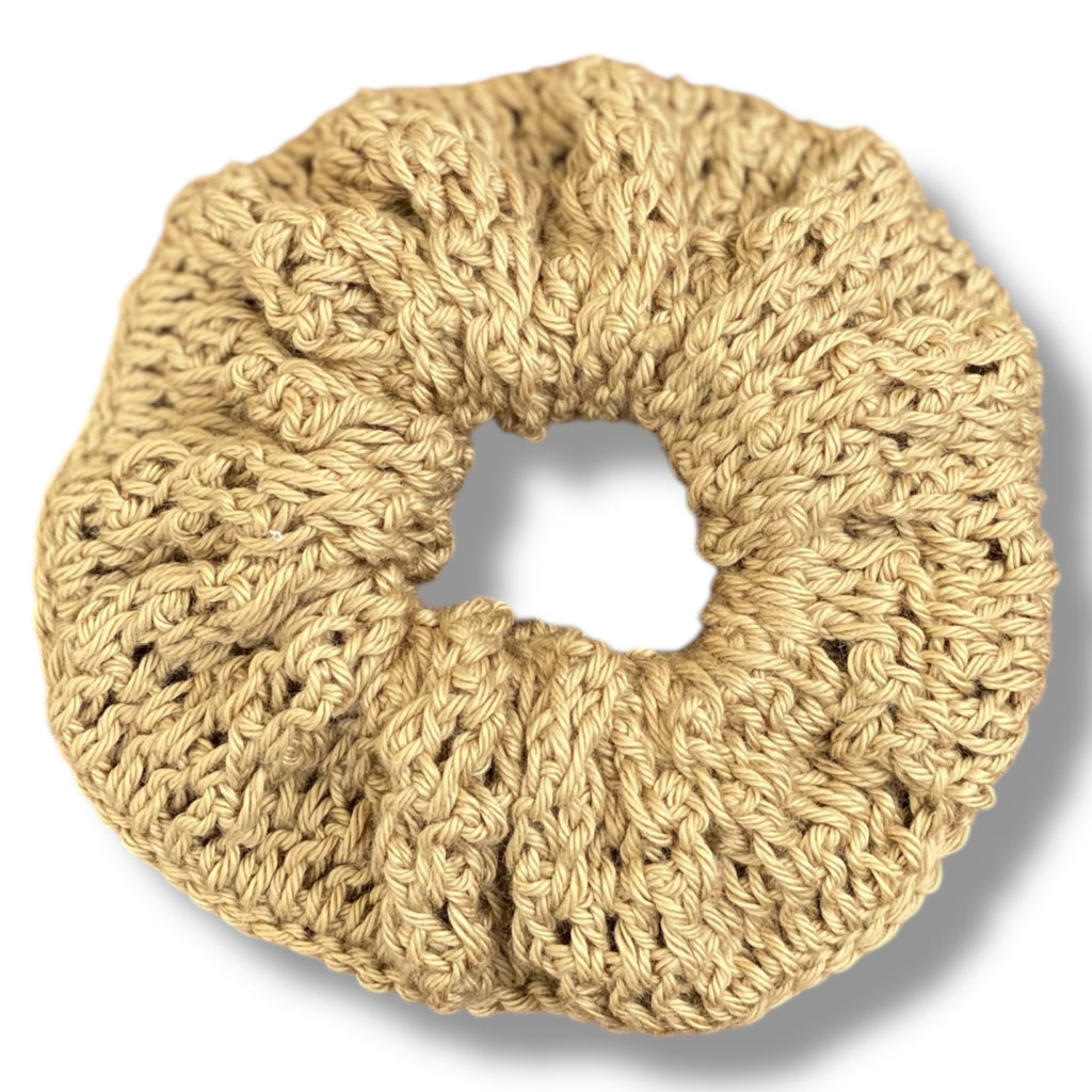 🎀 Scrunchies de Algodón Tejidas a Mano