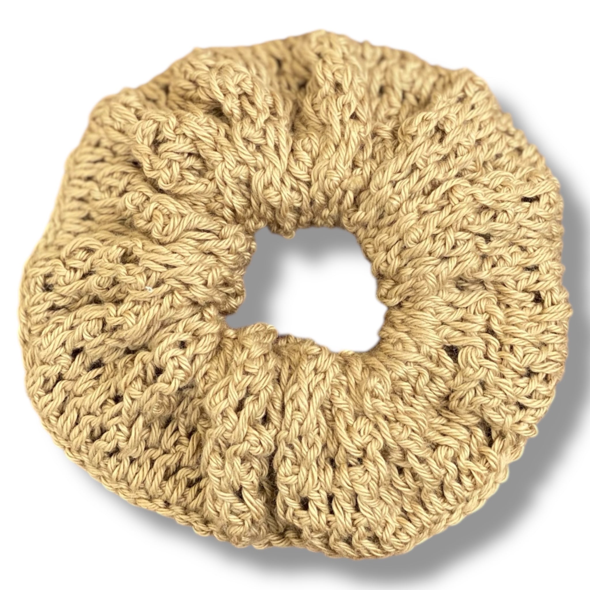 🎀 Scrunchies de Algodón Tejidas a Mano