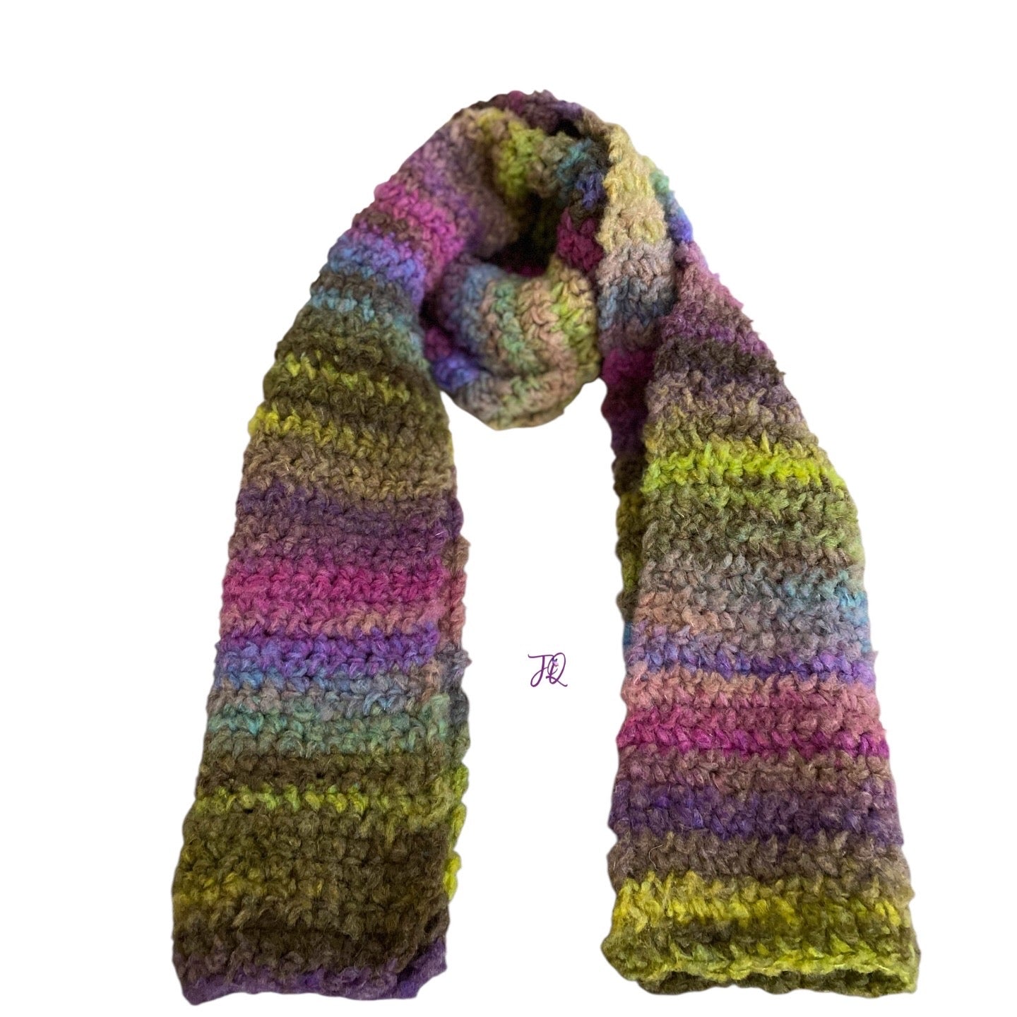 🧣 Bufanda “Aurora” – hecha a mano en crochet