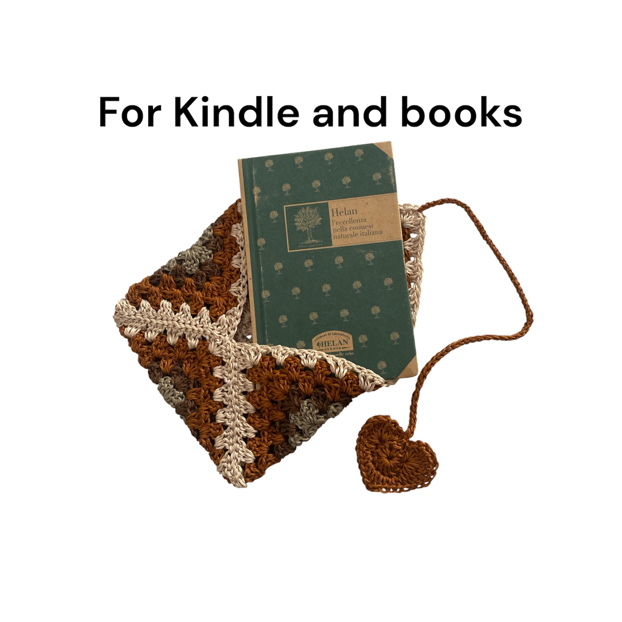 📖 Funda de crochet para libros, cuadernos o tablet
