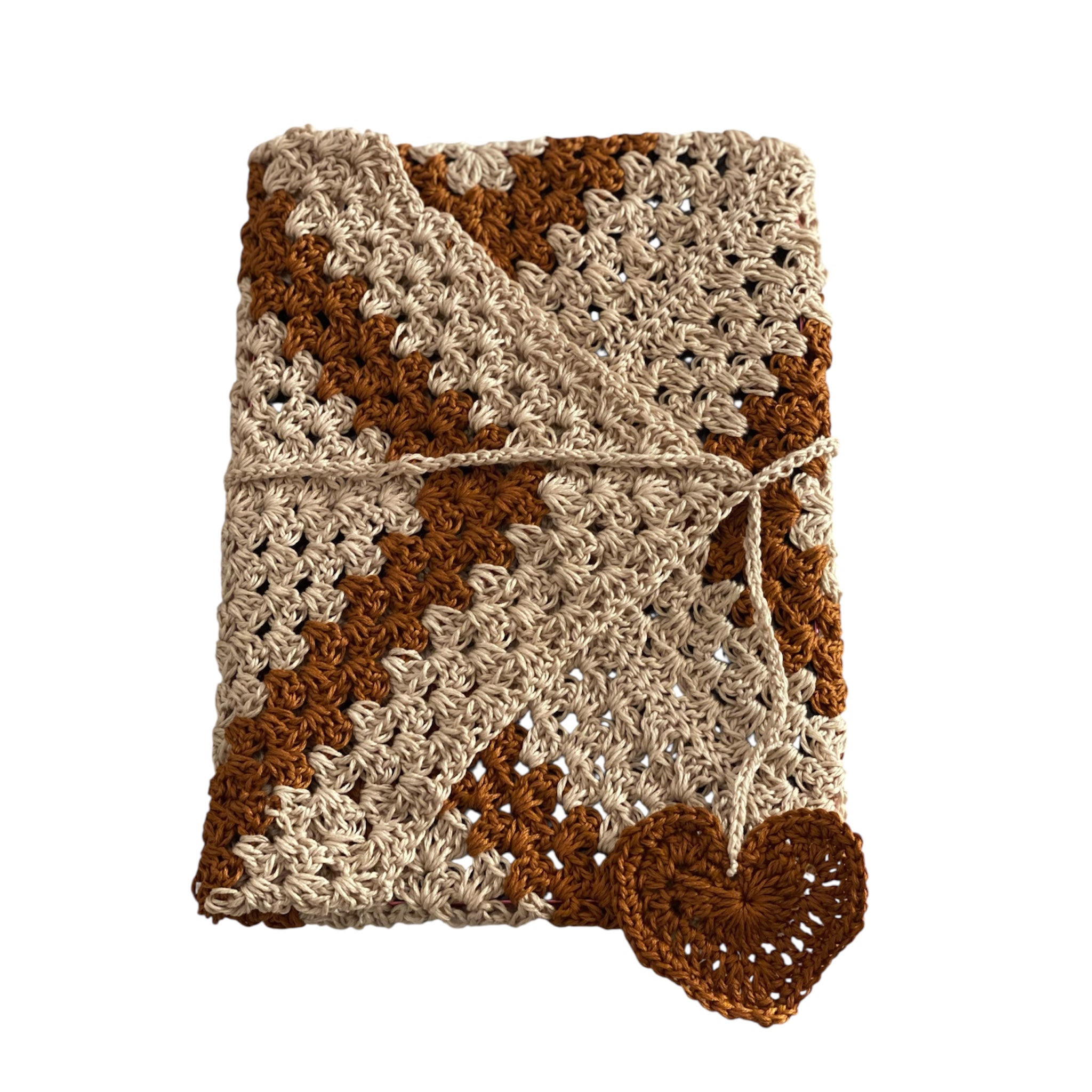 📖 Funda de crochet para libros, cuadernos o tablet