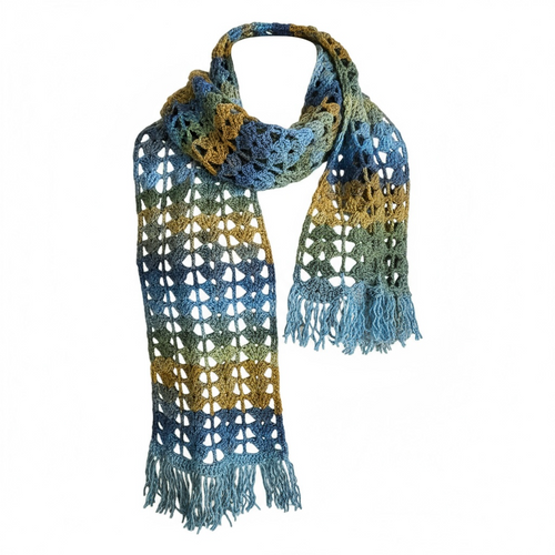 Bufanda artesanal en crochet