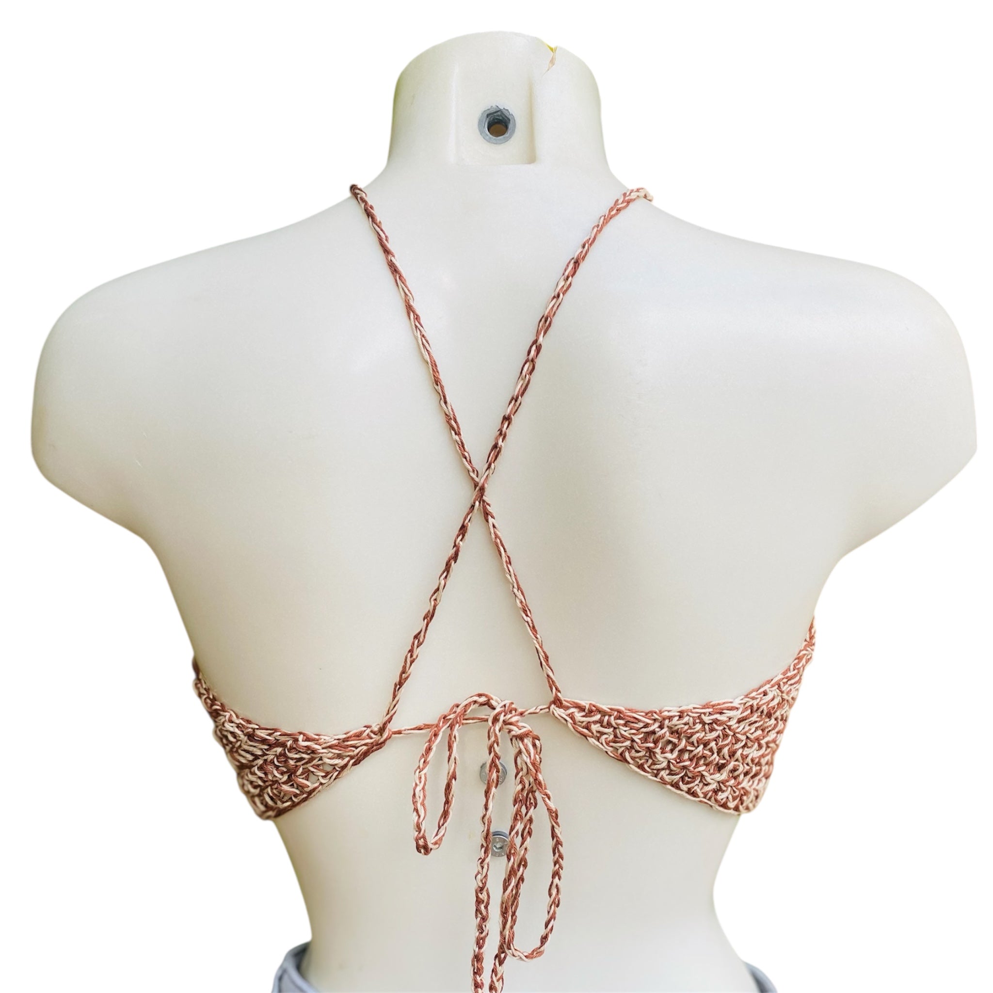 Top a crochet bicolor