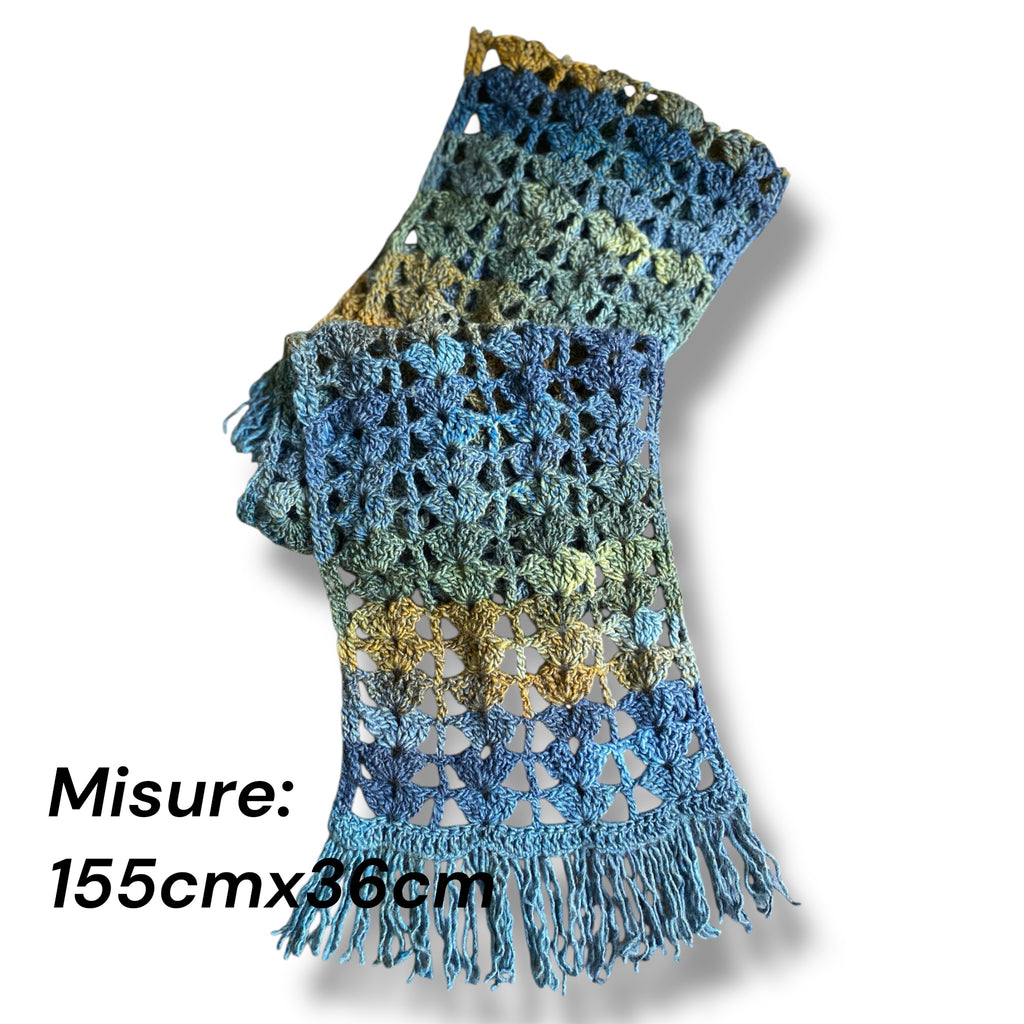 Bufanda artesanal en crochet