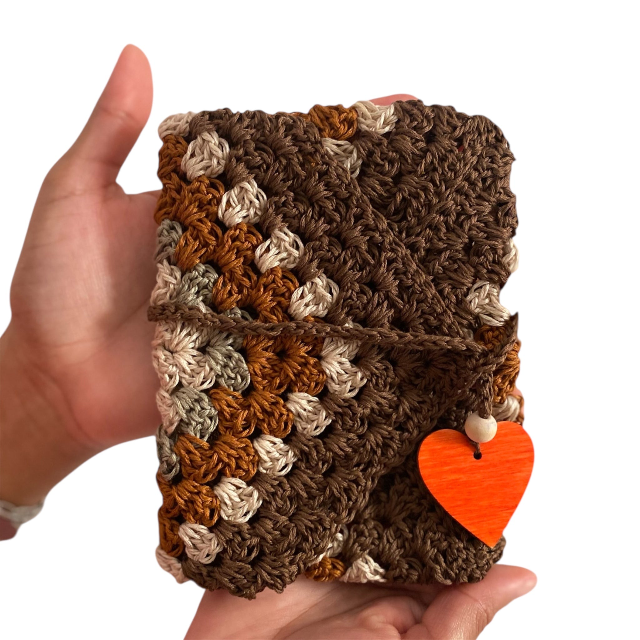 📖 Funda de crochet para libros, cuadernos o tablet