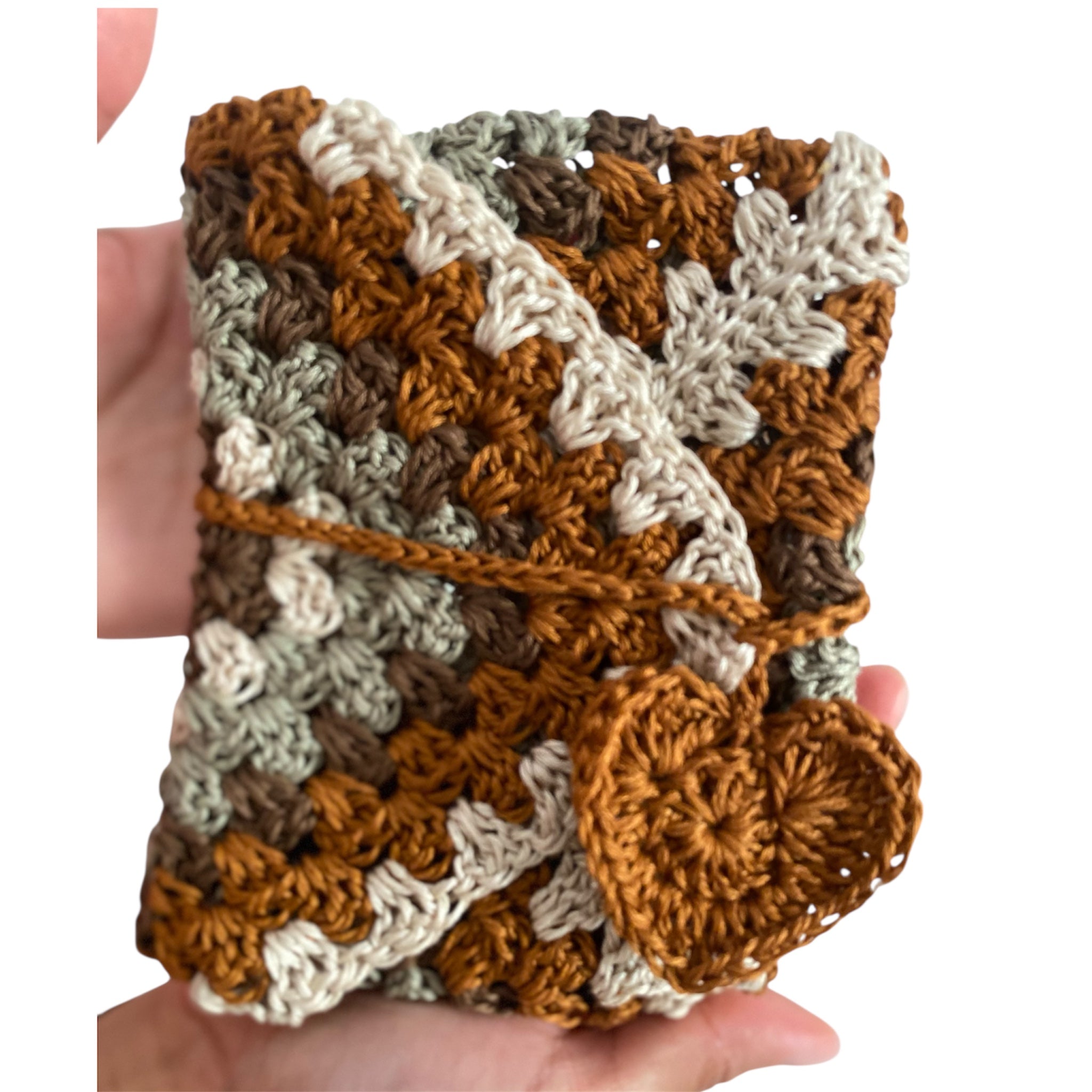 📖 Funda de crochet para libros, cuadernos o tablet