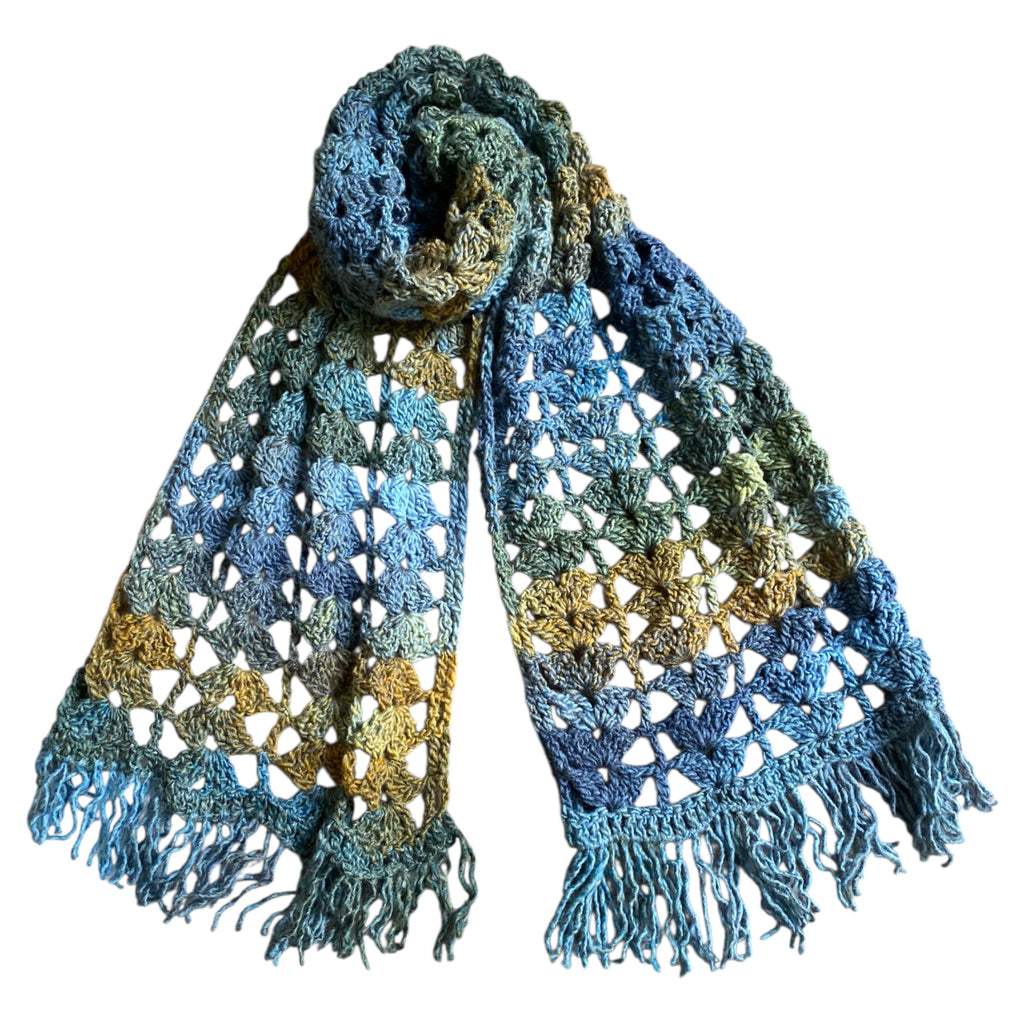 Bufanda artesanal en crochet