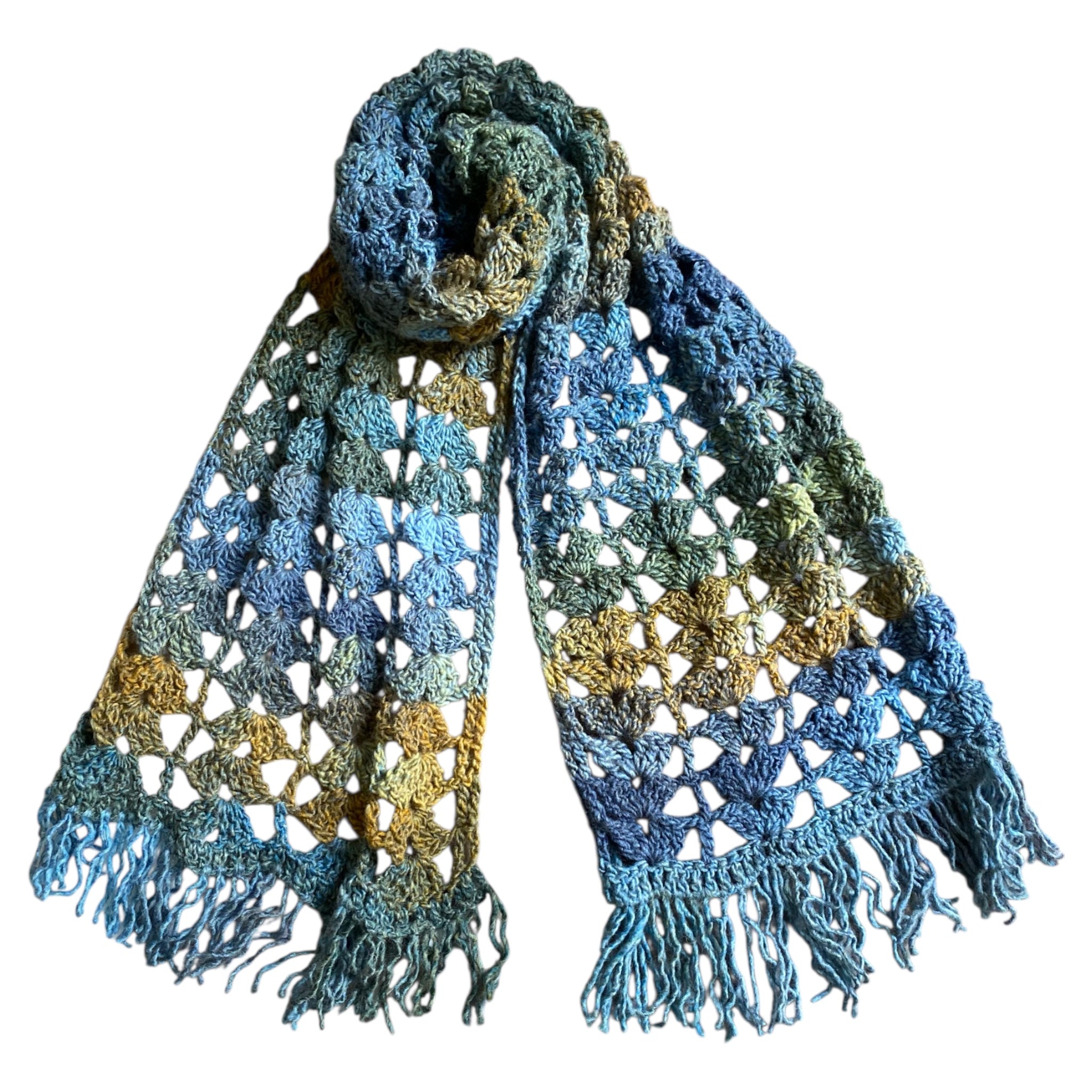 Bufanda artesanal en crochet