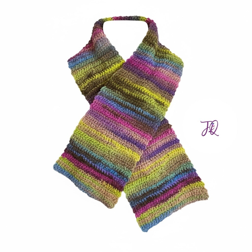🧣 Bufanda “Aurora” – hecha a mano en crochet