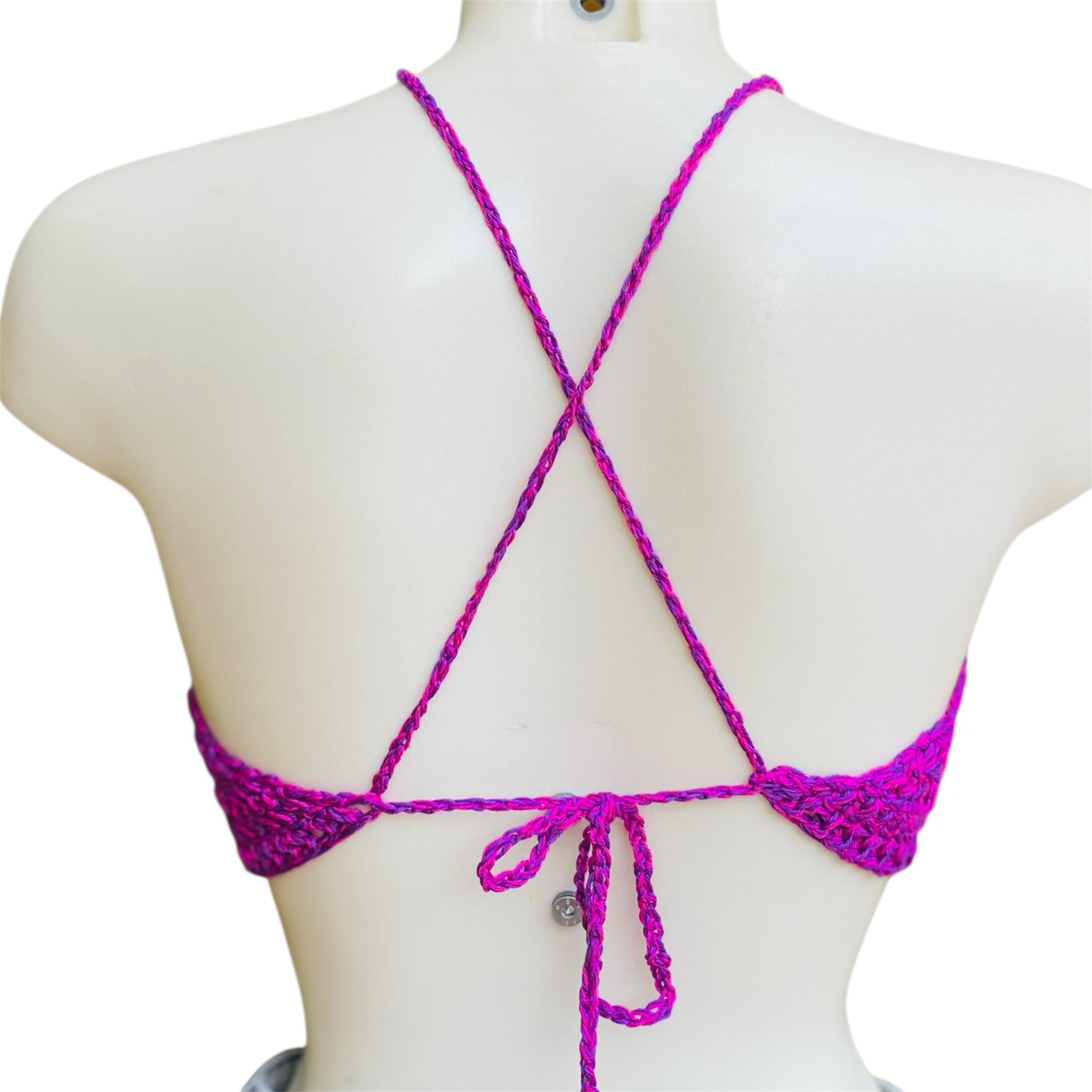 Top a crochet bicolor