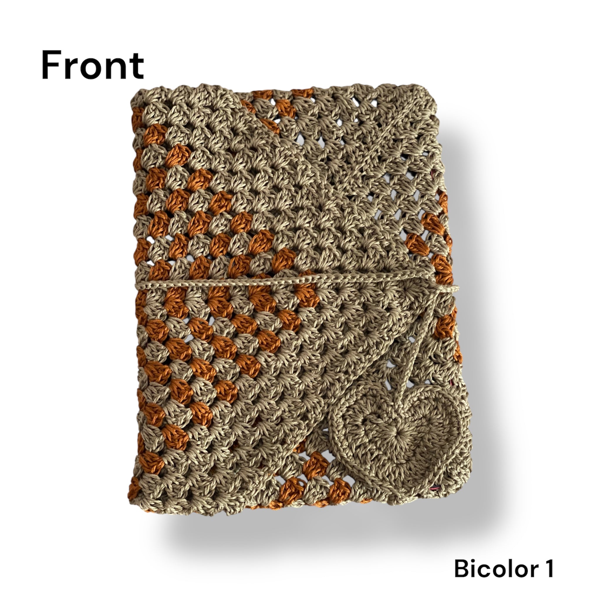 📖 Funda de crochet para libros, cuadernos o tablet