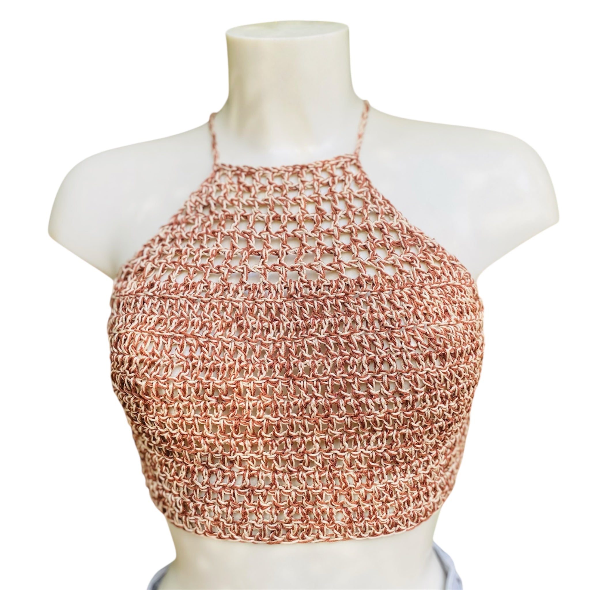 Top a crochet bicolor