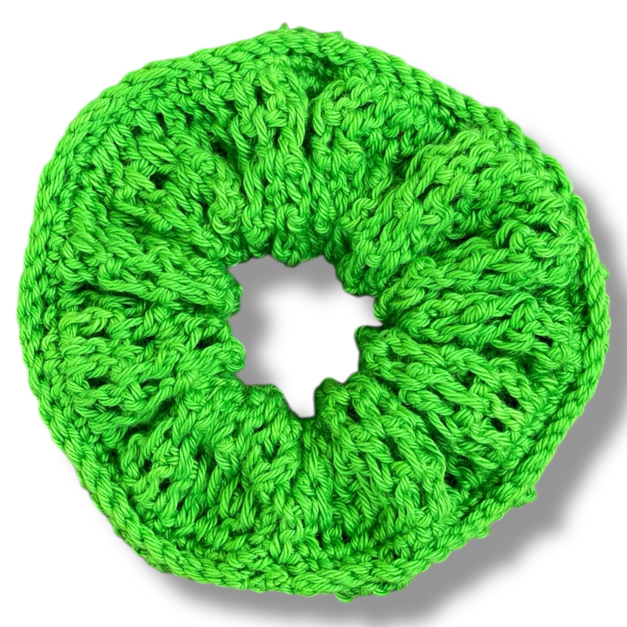 🎀 Scrunchies de Algodón Tejidas a Mano