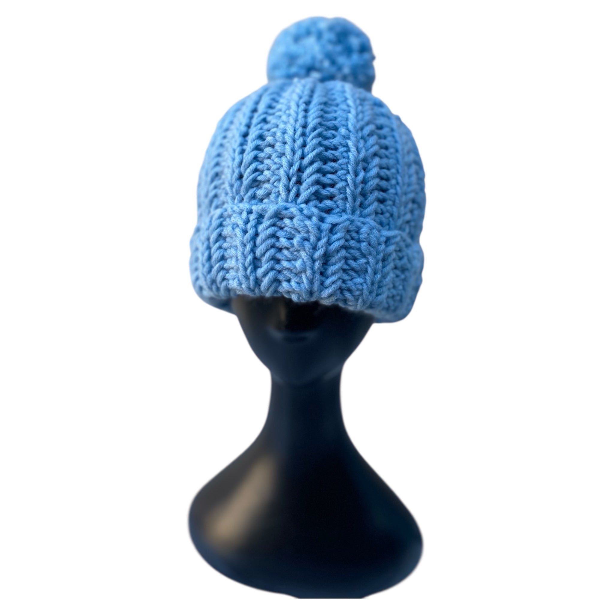 🧶 Gorro de Lana con Pompon – Hecho a Mano