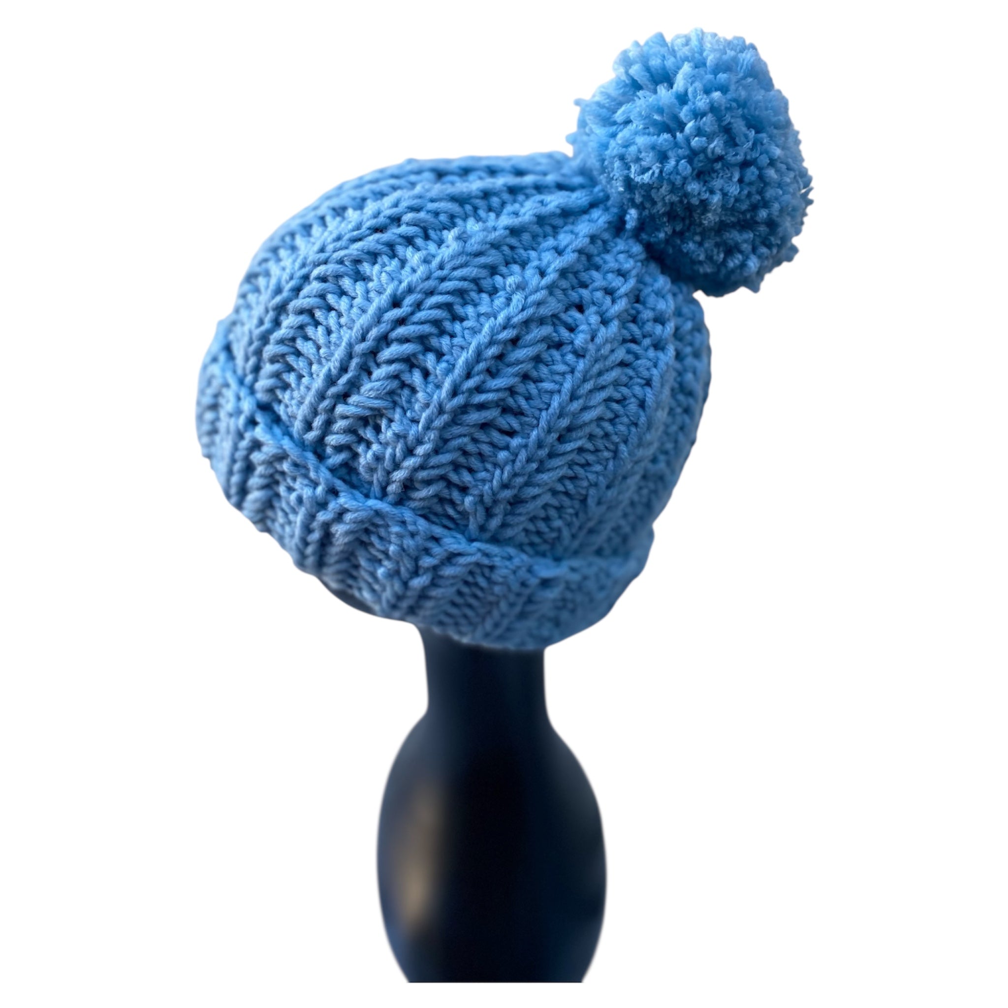 🧶 Gorro de Lana con Pompon – Hecho a Mano