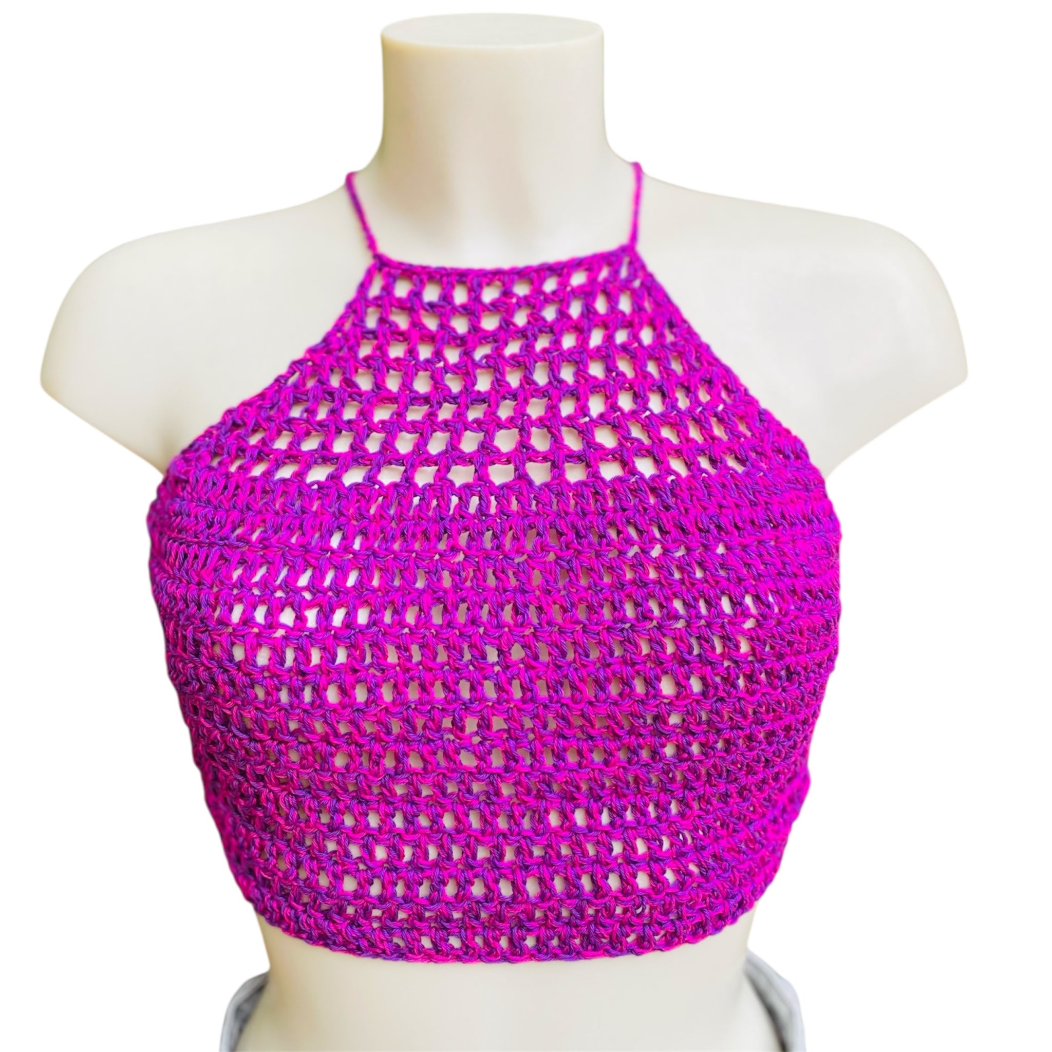 Top a crochet bicolor